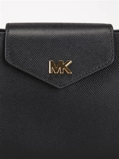 michael kors crossbody clutch black silver